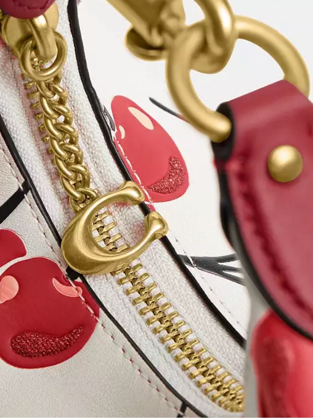 Coach Cherry-Print Jonie NWT - Picture 4 of 10
